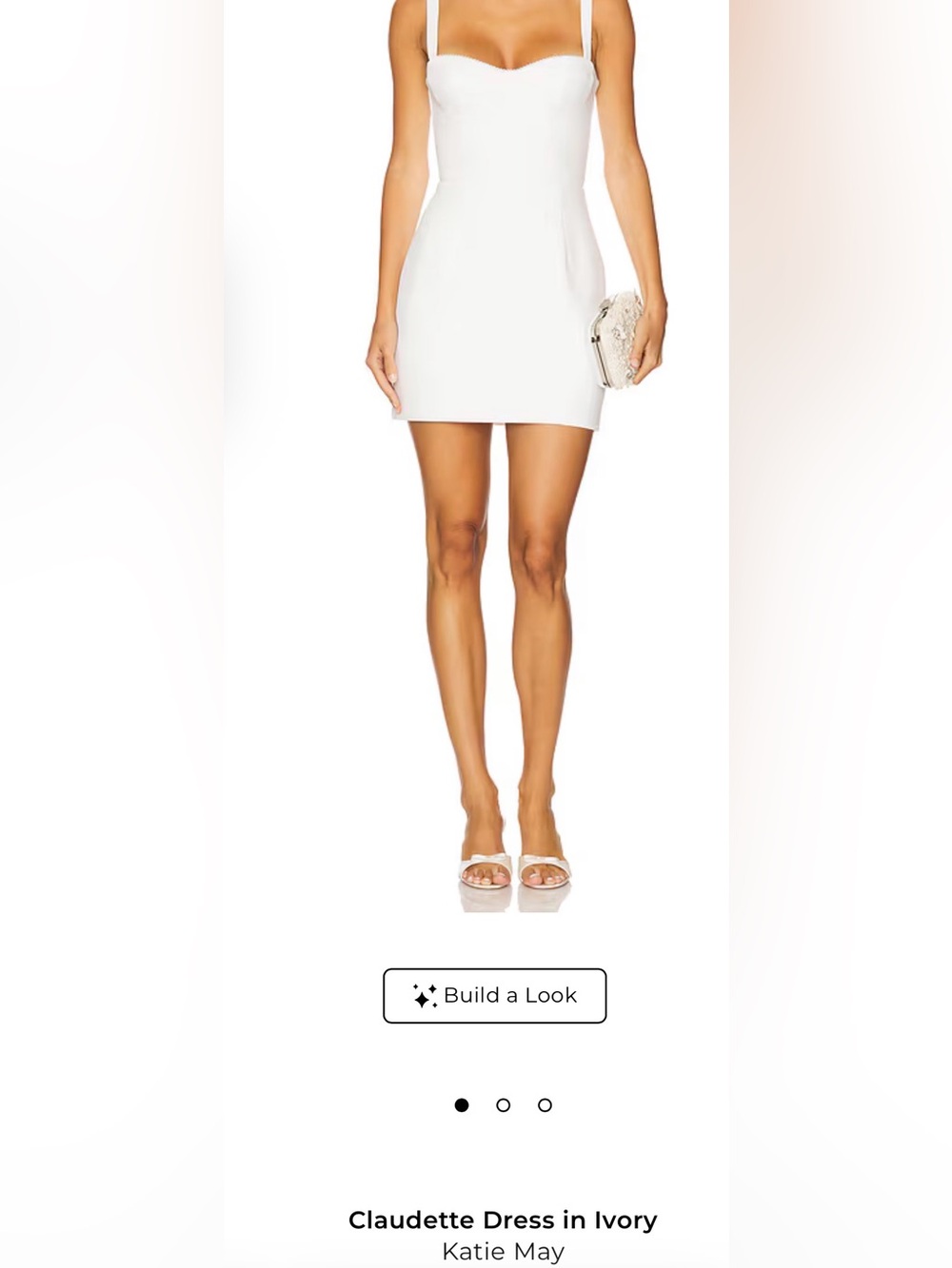 Katie May Claudette Mini Dress in Ivory